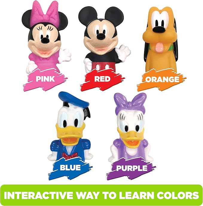 Disney Mickey Mouse & Friends Finger Puppets - Party Favors, Educational, Bath Toys (Pack of 12)