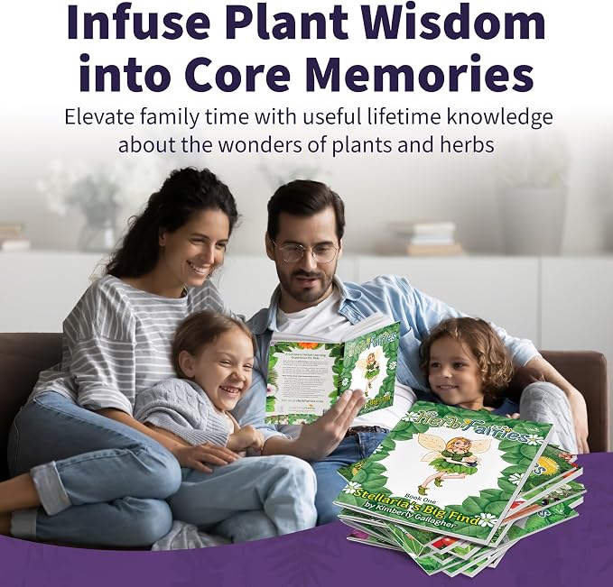 Herb Fairies 13 Plant Story Books Set, Includes a Digital Learning System | Fairy Books for Kids, Children’s Books About Fairies, Audiobooks, Crafts, Printables & Games, Interactive Educational Stories