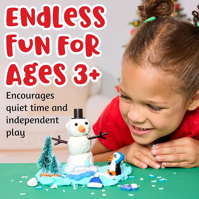 Creativity for Kids Sensory Pack: Winter - Toddler Christmas Crafts | Holiday Crafts for Kids| Sensory Toys for Toddlers, Travel Toys and Stocking Stuffers for Kids (Ages 3+)