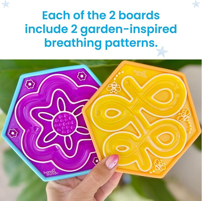 hand2mind Mindful Maze Garden Pack, Tactile Sensory Toys for Toddlers, Calm Down Corner Supplies, Mindfulness for Kids, Occupational Therapy Toys, Quiet Fidgets for Classroom, for Kids