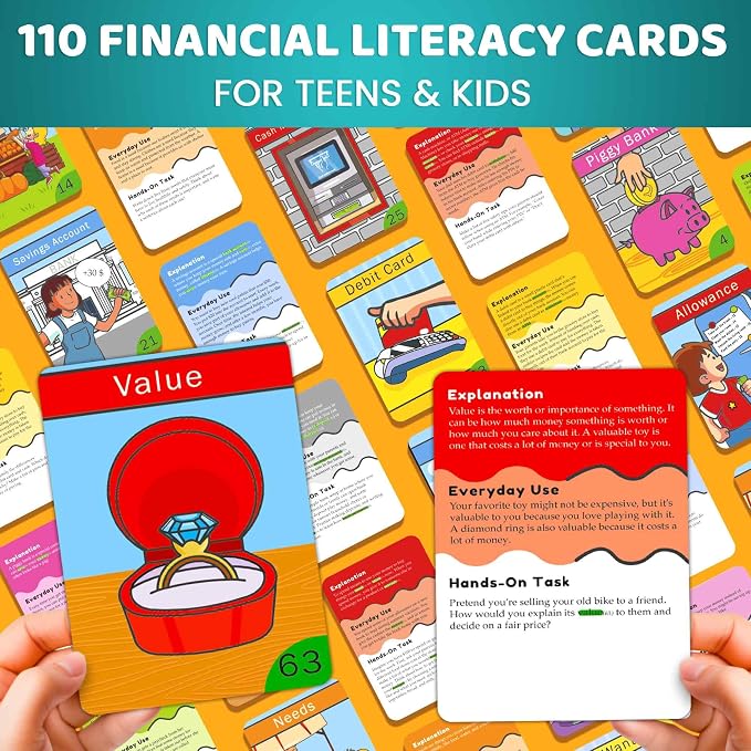 Flash Cards for Kids Ages 5-8 - Learning Card Game for Family