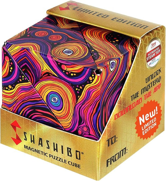 Shashibo DODECA Magnetic Puzzle Cube, Stress Relief Fidget Toy | 100+ Possible Shapes, Sensory Fidget Toy For Adults & Kids, Fun Shape Shifting Puzzle Box For All Ages