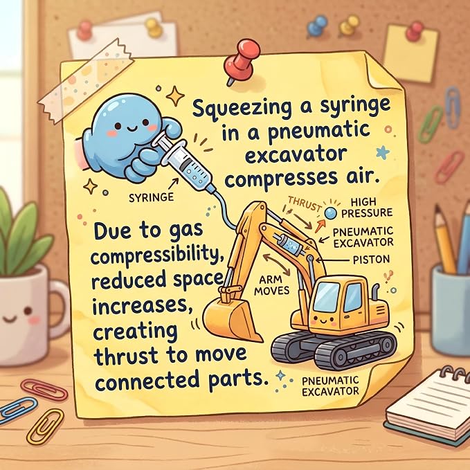 STEM Pneumatic Excavator Kit - Build a Working Digger with Syringe & Tubing | Build a real air-powered digger with syringes! Learn gas pressure & energy transfer. No electricity, safe hands-on STEM fun.