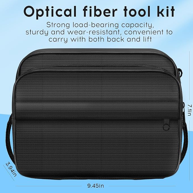 13 in 1 Fiber Optic Cleaning Tool kit with 400x Optical Fiber Microscope SC/LC Cleaning Pen 2.5mm 1.25mm Interface Cleaning Box with Replace core Fiber Optic Cleaner kit FTTH Clean Tool Kit