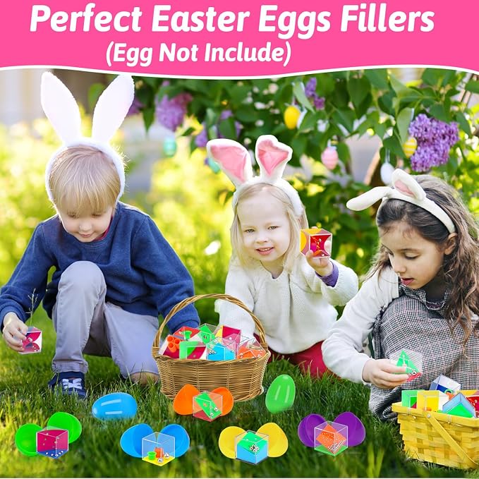 24PCS Brain Teaser Puzzles Cubes Party Favors Bulk for Kids 4-8 8-12 Birthday Summer Goodie Treat Bag Stuffers Classroom Treasure Chest Carnival Prizes Box Toys Pinata Filler End of Year Student Gift