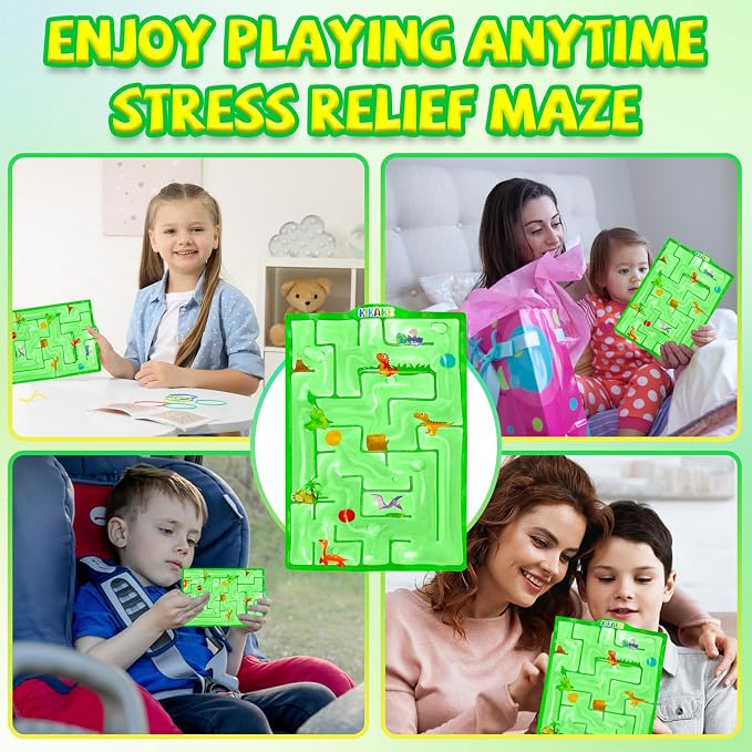 Sensory Maze Fidget, Sensory Toys Fidget Gel Filled Squishy Toy for Kids Adults Autism Stress Anxiety Relief Toys with Filled Goo for Calming Valentines Day Gifts for Him Her (Green)