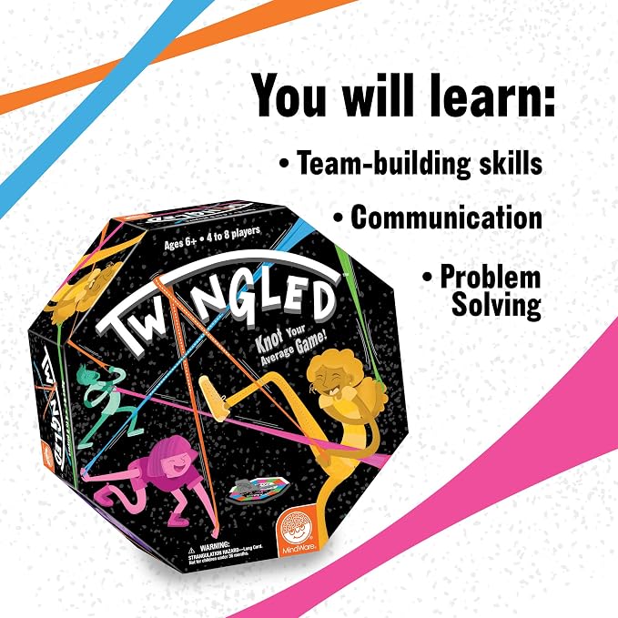 MindWare TWANGLED Game | A cooperative game where players team up to win together, for 4-8 players. For teens & adults.
