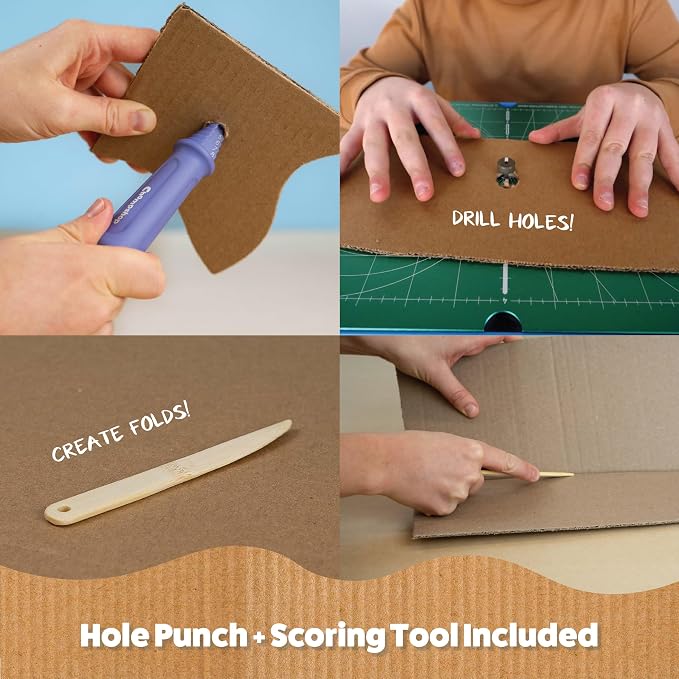 Chompshop ChompSaw Cardboard Cutter, Kid-Friendly Power Tool, Ages 5+ | No Sharp Blades, Screen-free Creative Play, 100-120V AC, Ready to Use and Award-Winning STEAM Toy