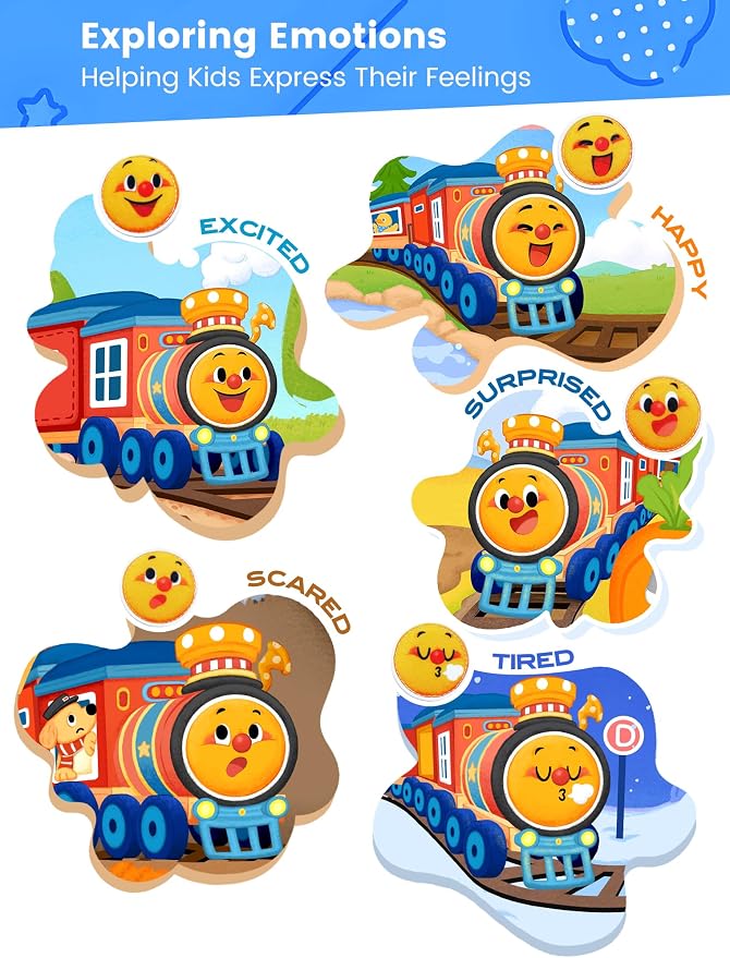 Montessori Busy Book for Toddlers 1-3, Felt Busy Board, Train Travel | Montessori toys, Fishing game, Travel Toys, Fine motor, Independent quiet play, Soft felt, Boy Girl gift, CPC 12m+