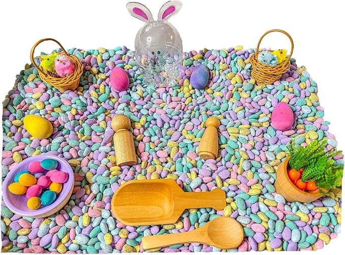 Kids Sensory Bins Montessori Sensory bin, Sensory Toys, Sensory Bins, Sensory Bin for Preschoolers (Pastel Bunny)