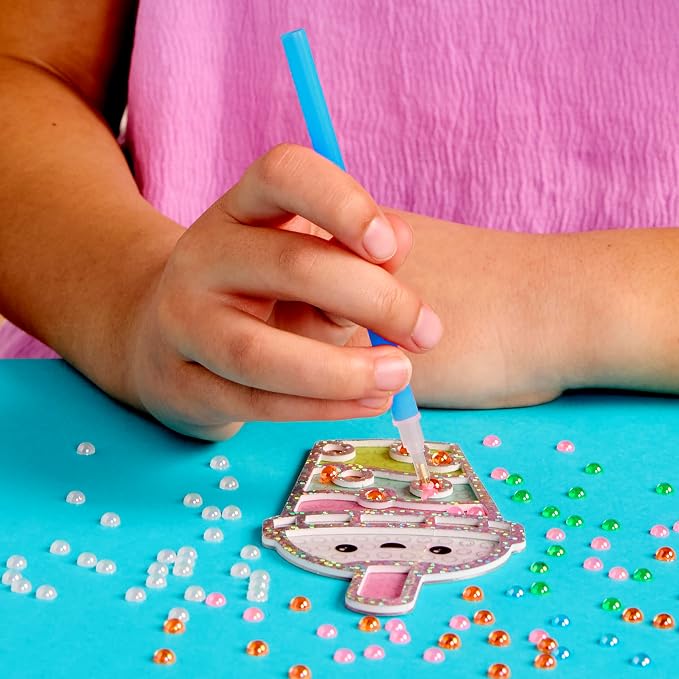 Creativity for Kids Bubble Gem Super Sticker: Bubble Tea | Summer Crafts for a Group | Bubble Tea Crafts and Diamond Painting Kits for Kids (Ages 6+)