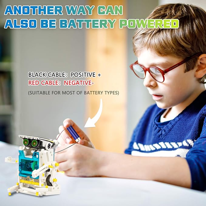 STEM 13-in-1 Solar Power Robots Toy,Educational Experiment DIY Robotics Kit | Science Toy Solar Powered Building Robotics Set Age 8-12 for Boys Girls Kids Teens to Build