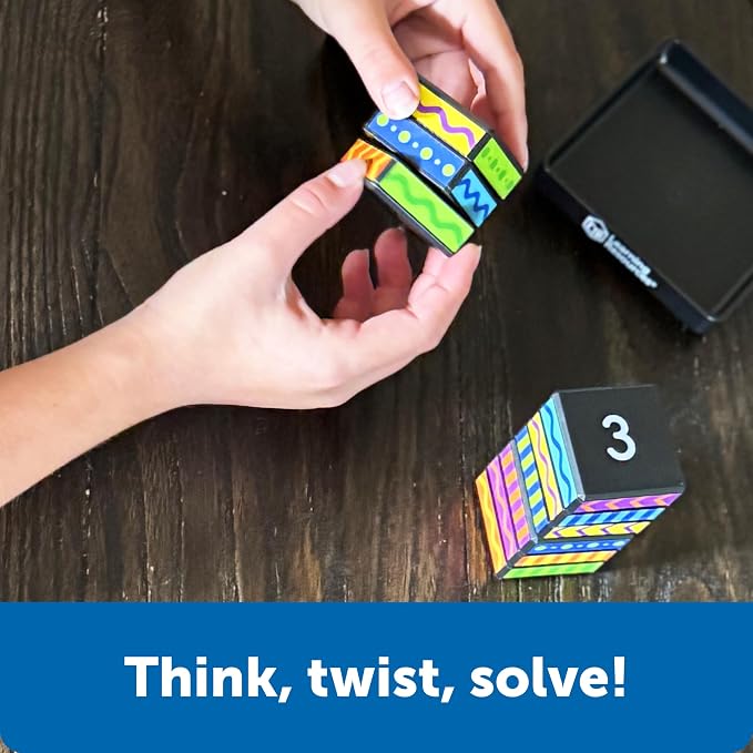 Learning Resources Brainometry Cubed | 3D Brain Teaser Puzzles, Fidget Puzzle Game for Kids, Educational Games, Problem Solving Toys, Fidget Cube