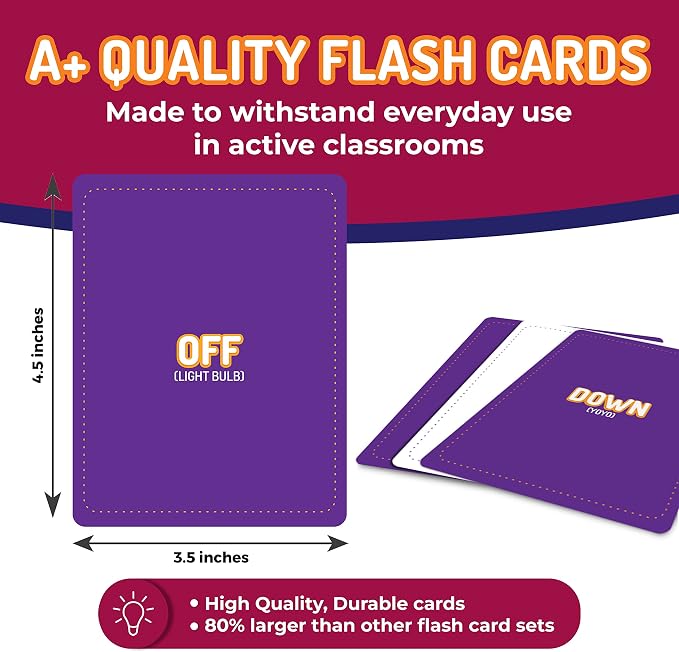 CreateFun Opposites Flash Cards, 50 Realistic Matching Photo Cards,25 Pairs | Visual aid - ESL,Kids,Special Ed,Senior Care Speech Therapy,Dementia Activities,Autism Learning