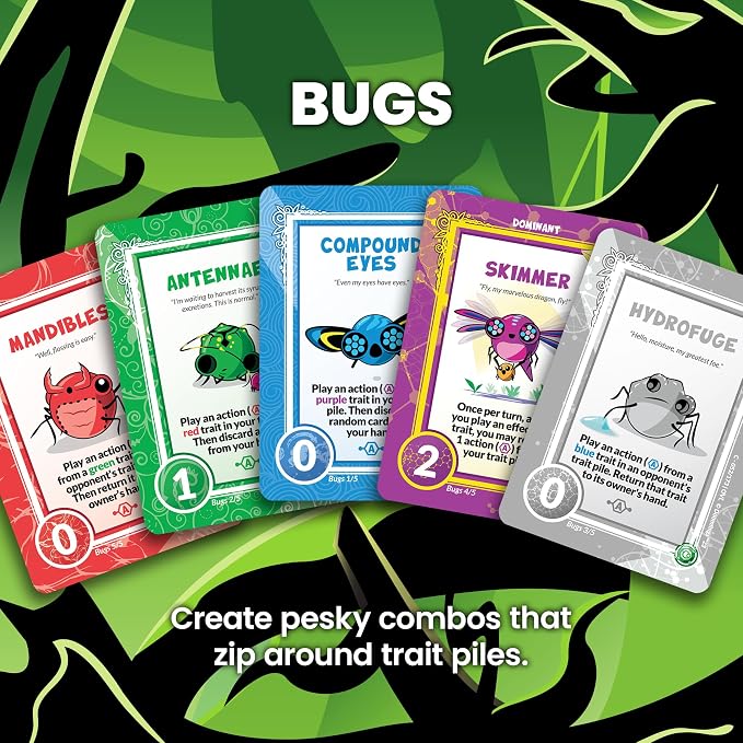 Doomlings Overlush - Mystery Expansion Card Game - 4X Booster Packs (60 Total Gameplay Cards, Including 4X Rare Holofoil Collectibles) | Family, Kids and Adult TCG Party Game | 2-6 Players | Ages 8+