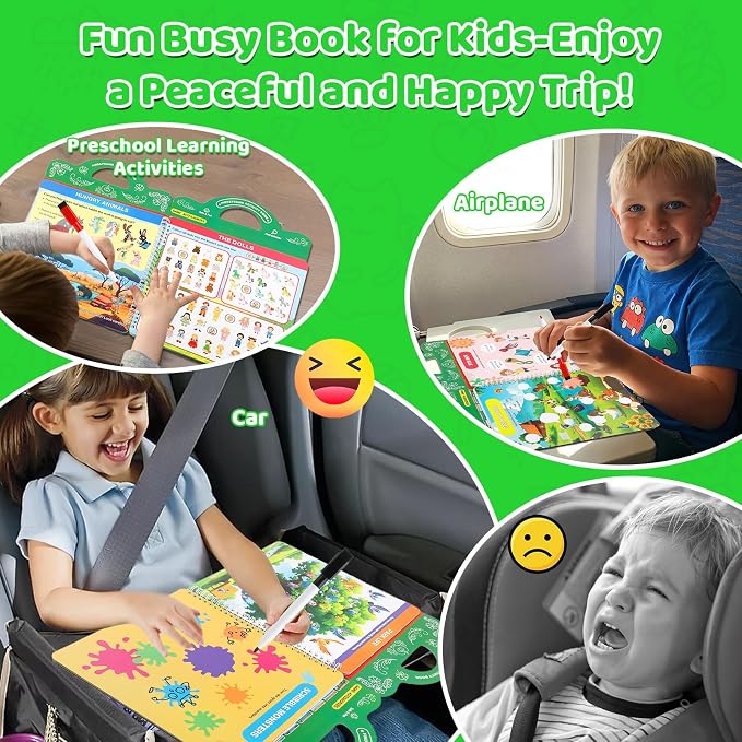 Search and Find Activity Books for Kids Ages 3-5, Toddler Toys Travel Games | Kids Busy Book for Car Airplane Road Trip Essentials, Perfect Easter Christmas Birthday Gift, Preschool Learning Activities