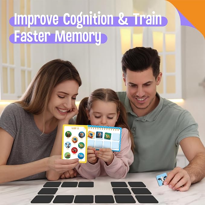 SpriteGru Magnetic Animal Matching Game, Funny Animals Learning Game, Race to Collect Your Lists Educational Toy for Boys & Girls at Home