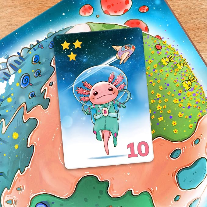 HABA Galaxolotl – Math-Based Strategy Kids Card Games for Ages 8+, Space-Themed Kids Board Games for Family Night