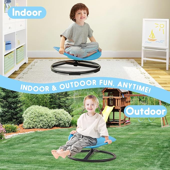 Sensory Spinning Chair For Kids With Autistic, Sit And Spin Toy Age 3+ | Autism Spinning Chair Supports Balance, Focus And Motor Skills, Sensory Chair For Home, School And Sensory Room Must Haves