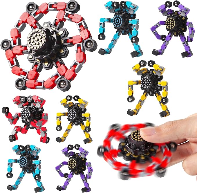 Party Favors for Kids All Age Travel Sensory Toys for 8 9 10 Year Old Boys Transformable Fidget Spinners Toys for Kids and Adults Birthday Gifts for Teens