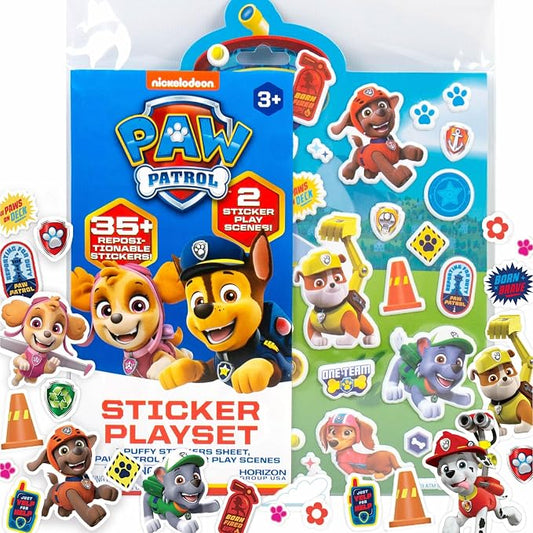 Horizon Group USA Puffy Sticker Playset for Kids, Paw Patrol