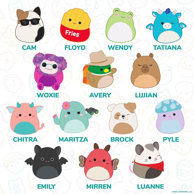Horizon Group USA Puffy Sticker Playset for Kids, Squishmallows