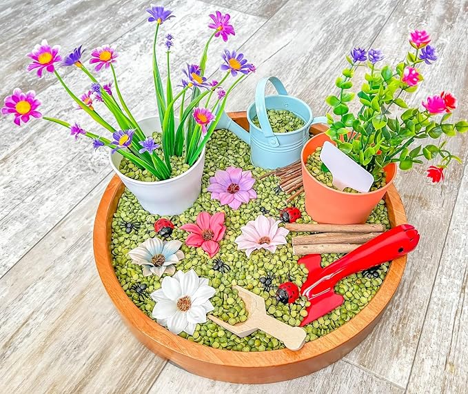 Kids Sensory Bins Montessori Sensory bin, Sensory Toys, Sensory Bins, Sensory Bin for Preschoolers (Gardening)