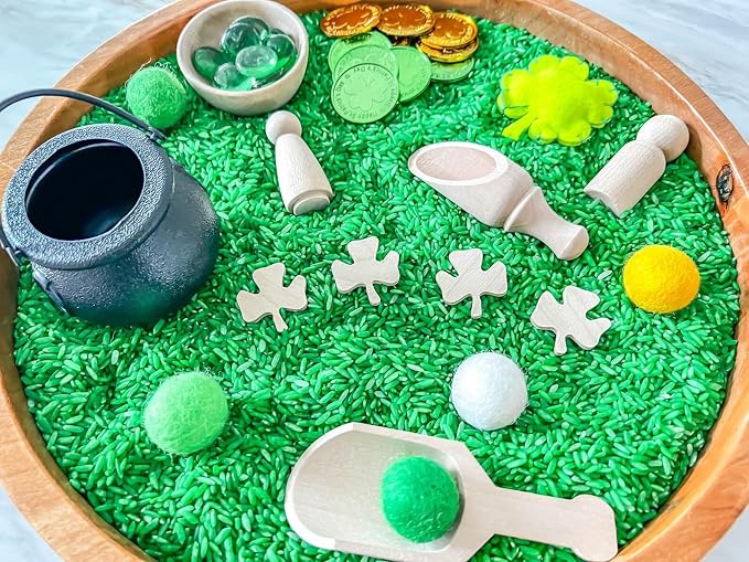 Kids Sensory Bins Montessori Sensory bin, Sensory Toys, Sensory Bins, Sensory Bin for Preschoolers (St. Patrick Day Cauldron)