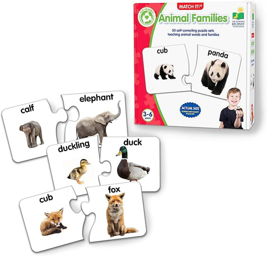 The Learning Journey: Match It! - Animal Families - Learning Animals, Animal Matching Game, Animal Puzzle For Kids, Puzzle For Toddlers, Award Winning Educational Toys