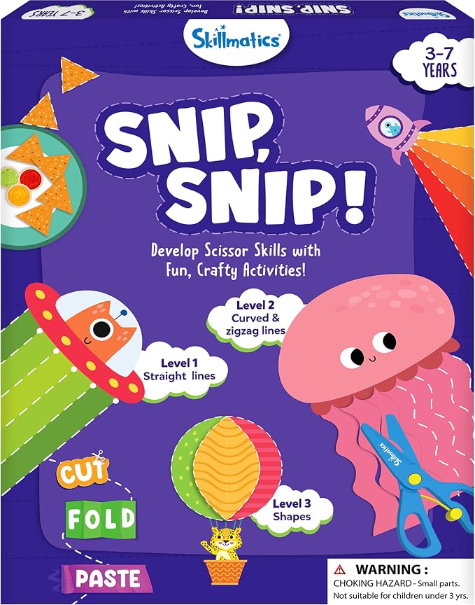 Skillmatics Poke-in Art Flower Bouquet & Snip Snip Bundle, No Mess Art for Kids, DIY Creative Activity, Gifts for Boys & Girls Ages 3, 4, 5, 6, 7, 8, 9