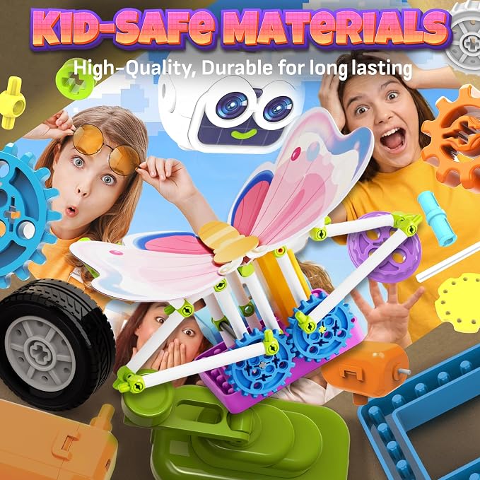 SMILESSKIDDO Science Kit for Girls 100+ Experiments, STEM Toys | Educational Projects, Fun Experiments, Step-by-Step Instructions, Learning Gift for Kids, Ages 5-10