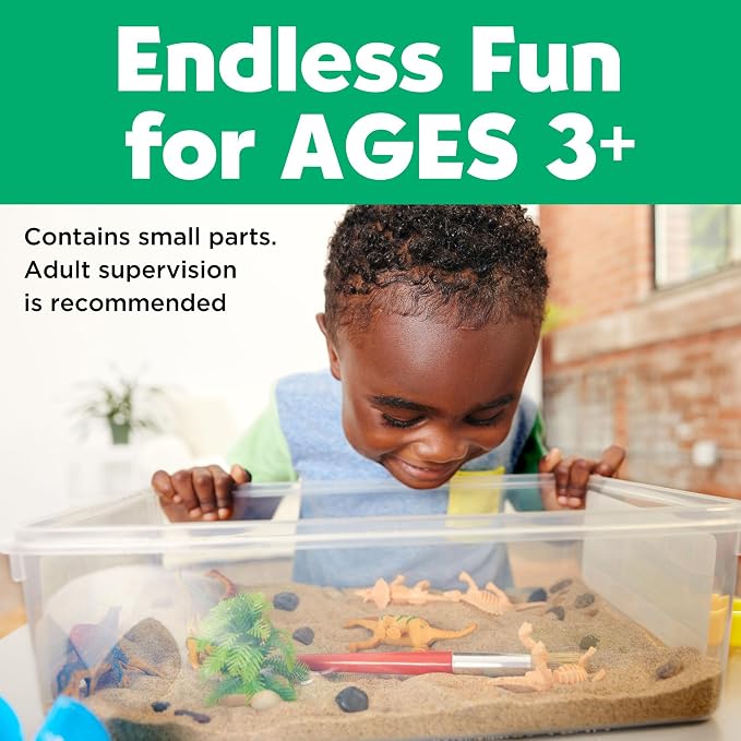 Creativity for Kids Sensory Bin: Dinosaur Dig - Toddler Sensory Toys, Sensory Bin Filler and Toddler Activities for Boys and Girls, Dinosaur Toys for Kids Ages 3-5+