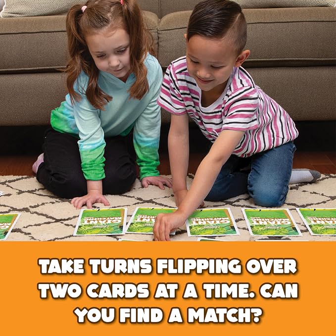 Giant Matching Game Jungle - Summer Toys - Game Night - Travel Games - Memory, Learning Game - Jumbo Playing Cards - Ages 3+
