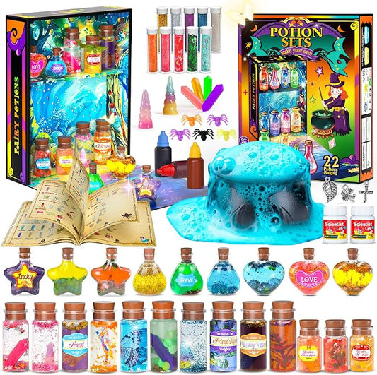 Potion Kits for Kids, Magic Mix Potion Set for Kids Ages 6-12, Mystery Potion Making Art & Craft Gift Toy for Christmas, Halloween & Birthday