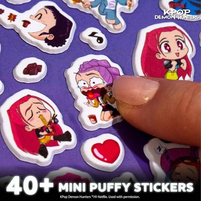 Horizon Group USA Puffy Sticker Playset for Kids, Kpop Demon Hunters