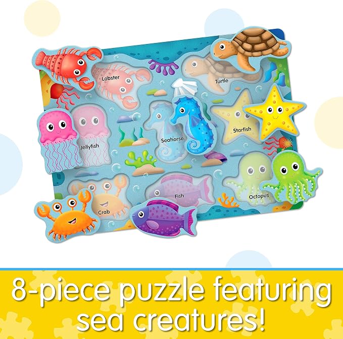 The Learning Journey: Under The Sea Lift & Learn - 26 Piece Puzzle - Ocean Friends Puzzles for Toddlers - Preschool Games & Activities for Preschool Games & Activities for Children Ages 2-5 Years