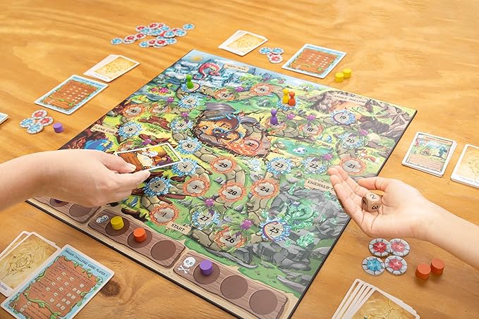 Dragon Hoard Board Game, Fantasy Adventure for Kids and Family, Fight Dragons to Win Gold, Fun and Easy Strategy, Semi-cooperative gameplay, Ideal for Family Game Nights, Ages 8+, 30 mins, 2-5 Players