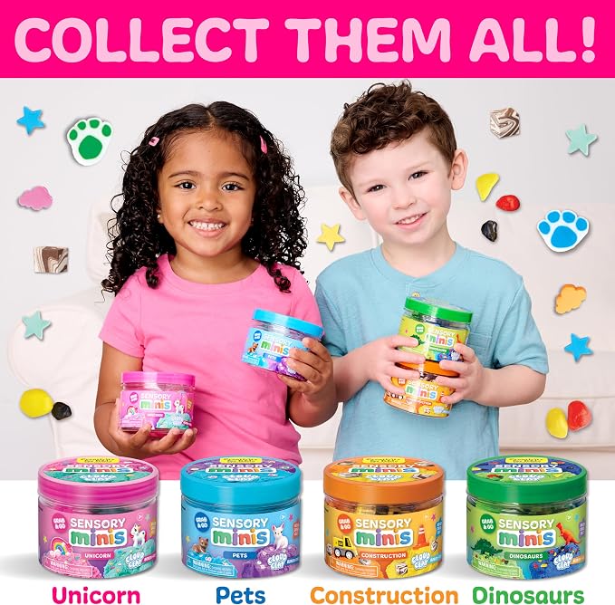 Creativity for Kids Sensory Minis Unicorn Kit | Cloud Clay Sensory Toy for Kids | Summer Activities | Mess-Free, Screen-Free Travel Activity for Kids (Ages 3+)