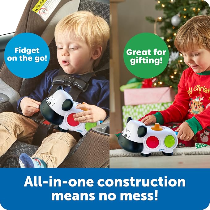 Learning Resources Dottie the Fine Motor Cow - Toddler Montessori Toys, Stacking Shape, Gifts For Boys And Girls, Sorting And Matching Skill Activities, Educational Games, Ages 18 Months+