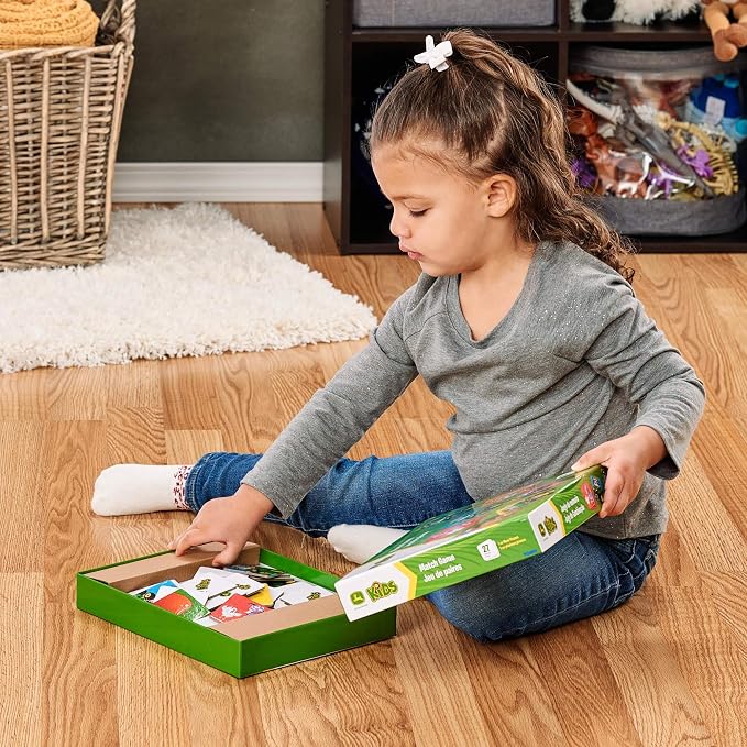 John Deere Kids Matching Game - Farm Themed Memory Game for Toddlers and Kids - John Deere Toys - Preschool Games and Learning Activities - 27 Matches - Ages 3 Years and Up | For Toddlers And Kids, Preschool Games And Learning Activities, John Deere To...
