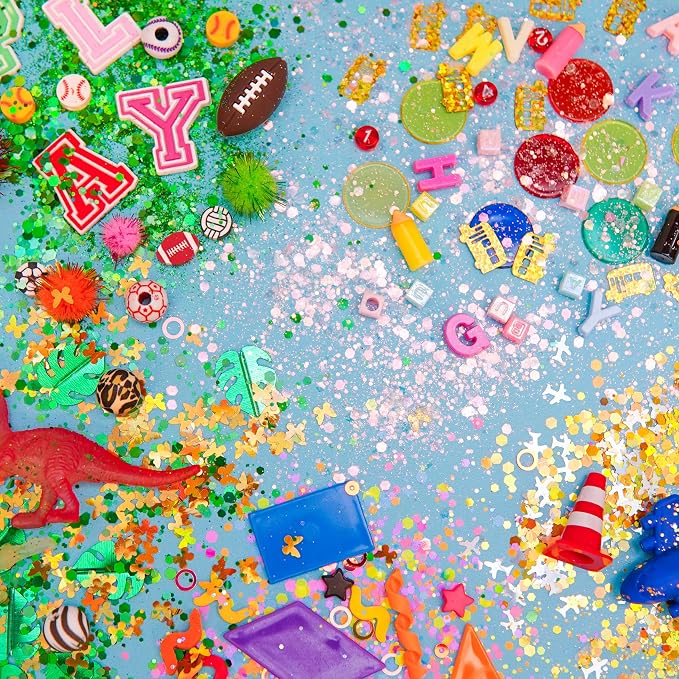 Glo Pals Fun Fillers Sensory Play Accessories Pack, Themed Accessories for Sensory Bins (Explore + Learn)