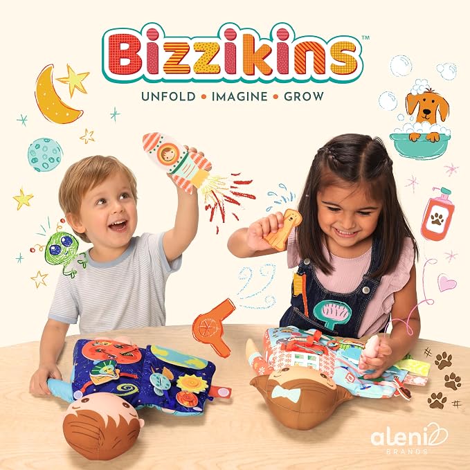 Annie the Pet Sitter – 2-in-1 Soft Activity Doll & Busy Book | Screen-Free Travel Plush Toy with Tethered Pieces for Toddlers and Preschoolers ages 1–4 by Aleni Brands