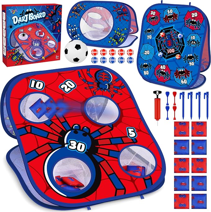 Animal Bean Bag Toss Game Toy Outdoor Toss Game | Family Party Party Supplies for Kids, Gift for Boys Birthday or Christmas for Toddlers Ages 3 4 5 6 Year Old