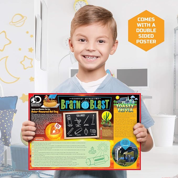 Discovery Colossal Fossil Dig Set, 15-Piece Archeology Excavation Kit, Uncover Real Shark Teeth and More, STEM Toys for Boys and Girls