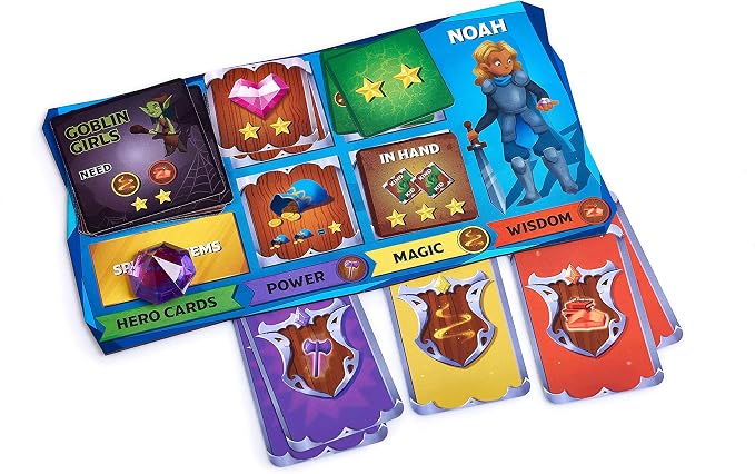 The Quest Kids - Fantasy Themed Board Game for Kids Ages 5+, Family Fantasy Tabletop Adventure for Boys and Girls