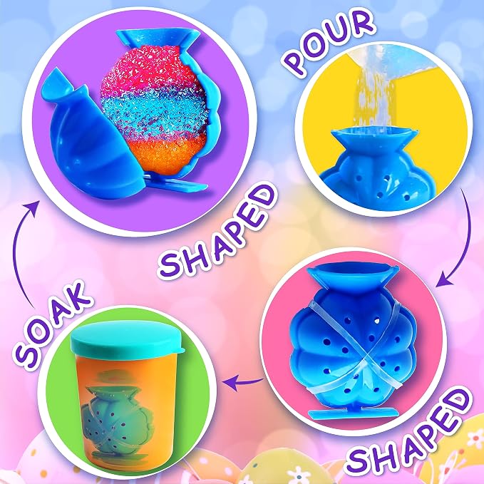 Party Favors Bouncy Ball Kit for Kids, FunKidz Make Colorful Magic Bouncing Ball Individual Pack 12 Bottles Making Bouncy Balls Activities Kits for Boys and Girls Ages 6+