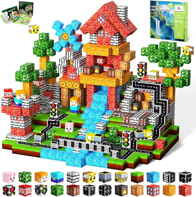Magnetic Blocks, 100PCS Building Cubes, Boys Kids Gifts Toys | 0.8in Sensory Stacking Toys for STEM Constructions, Boys Girls Birthday Gifts Ages 4 5 6 7 8-12 Year Kids