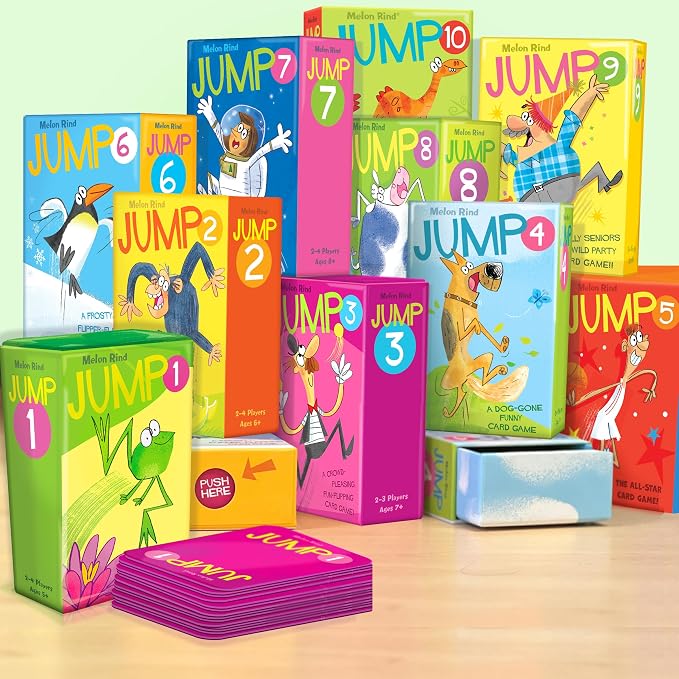 Melon Rind Jump 9, Math Game for Kids Learning Multiples of 9, Lively, Fun Card Game, Quick Activity for Boosting Math Confidence, Screenless Fun, Ages 8+