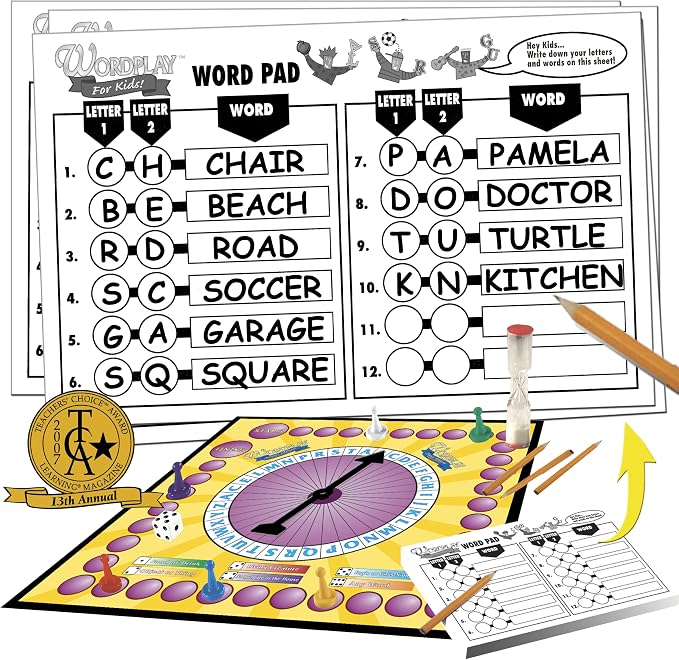 Wordplay for Kids — A Fast-Paced, Award-Winning Game Filled with Fun Word Challenges — Great for the Whole Family, Ages 6 & Up