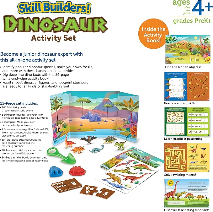 Learning Resources Skill Builders Dinosaur Activity Set